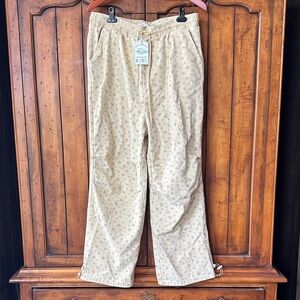 NWT Very J/New’n Yellow Floral Denim Pants Size Large